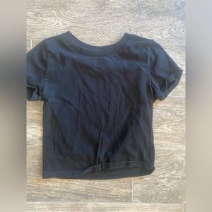 Black Cropped Tee